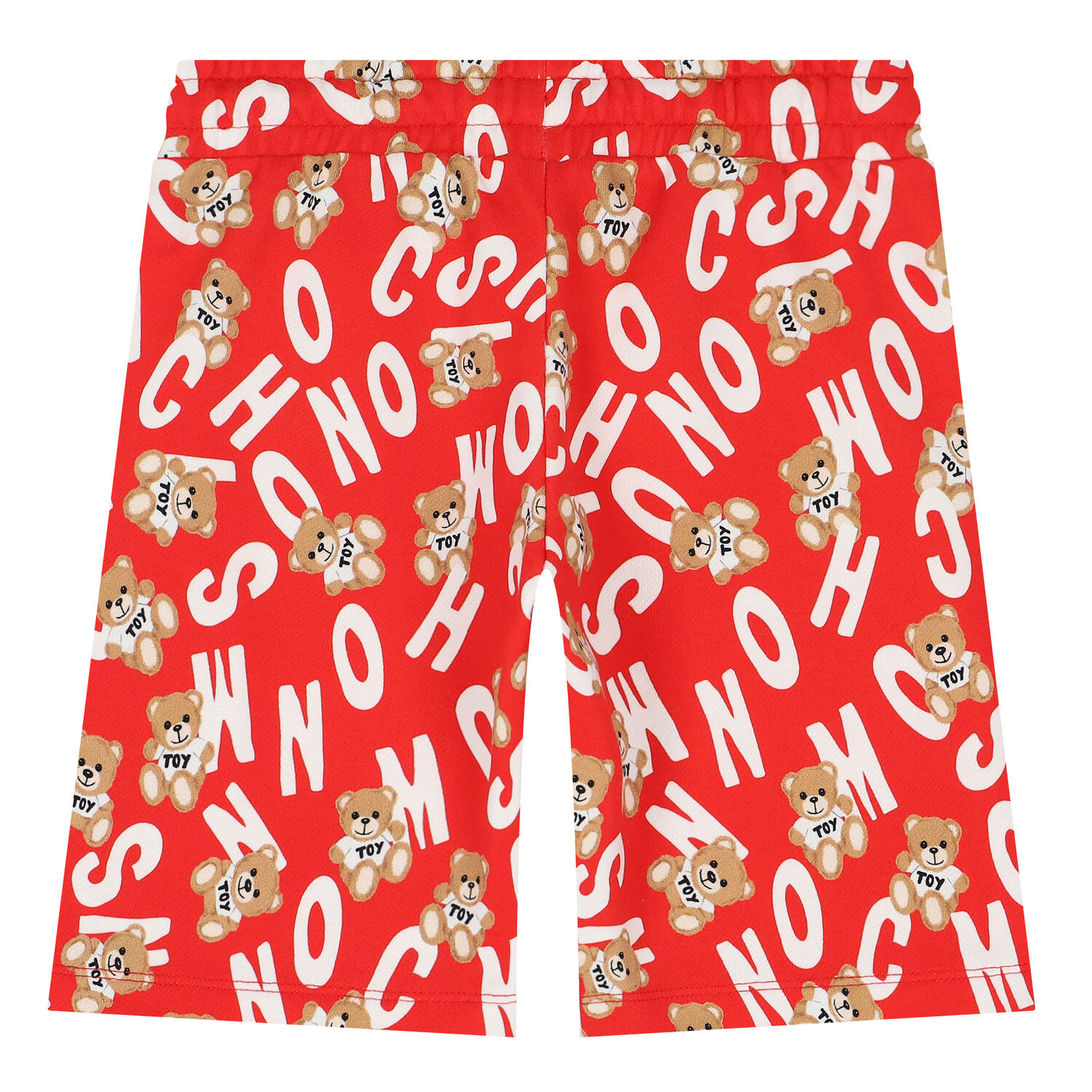Boys Red Teddy Logo Shorts, 3, hi-res image number null
