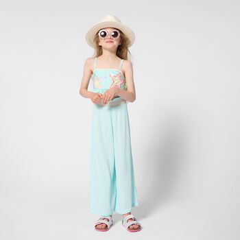 Girls Blue Logo Sunglasses