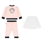 Younger Girls Pink Choupette Tracksuit Set, 1, hi-res