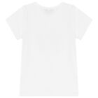 Girls White & Pink Logo Pyjamas, 1, hi-res