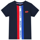 Boys Navy Logo T-Shirt, 1, hi-res