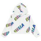 Girls White Logo Hooded Top, 1, hi-res