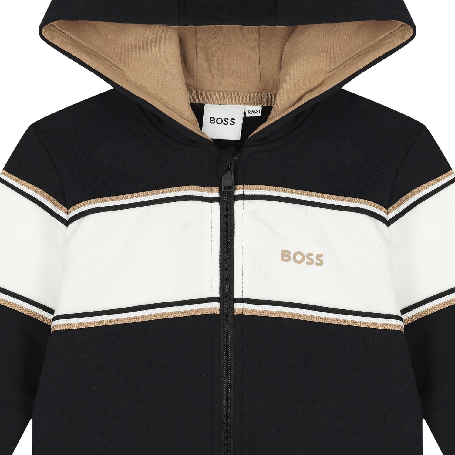 Baby Boys Black Logo Tracksuit, 1, hi-res