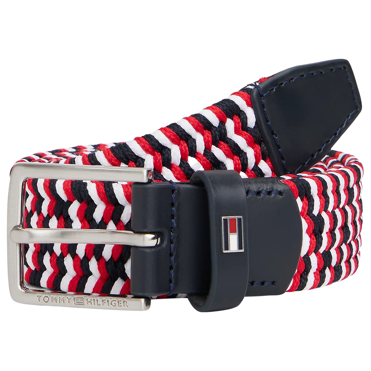 Boys White, Navy Blue, & Red Belt, 1, hi-res