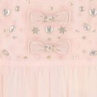 Baby Girls Pink Embellished Crystal Tulle Dress Set, 1, hi-res