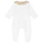 Girls White Liberty Babygrow, 1, hi-res
