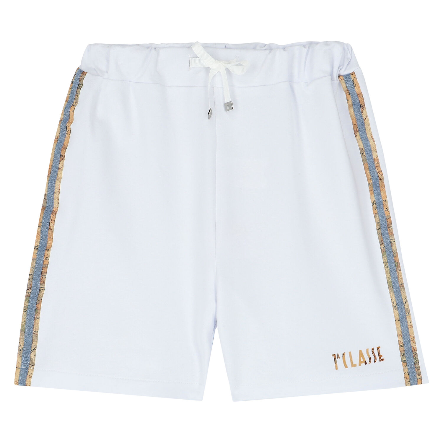 Boys White Cotton Shorts, 1, hi-res image number null