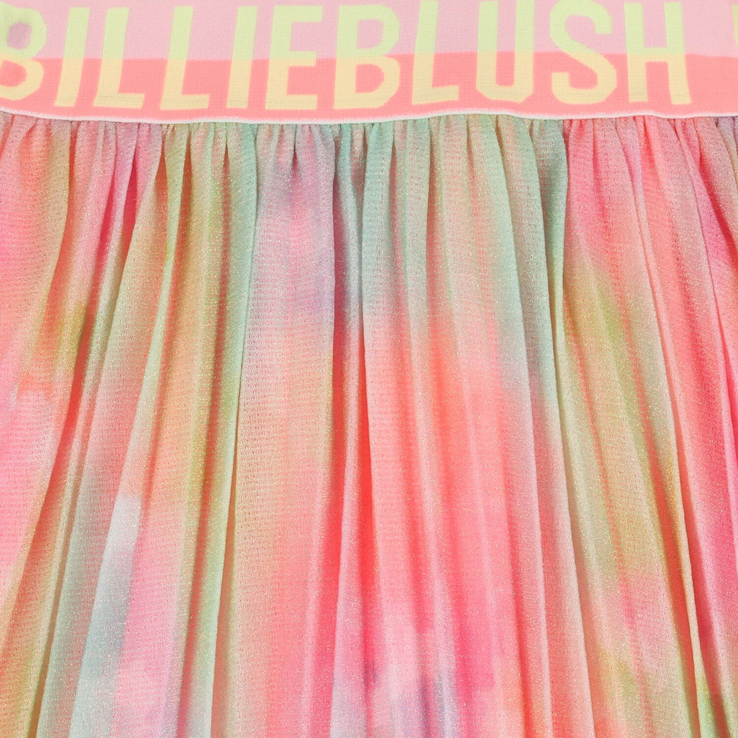 Girls Multi-Coloured Logo Pleated Skirt, 1, hi-res