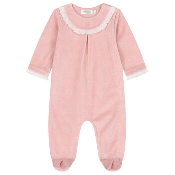 Baby Girls Pink Clouds Babygrow