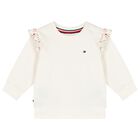 Younger Girls Ivory Trousers Set, 1, hi-res