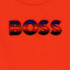 Boys Orange Logo T-Shirt, 1, hi-res