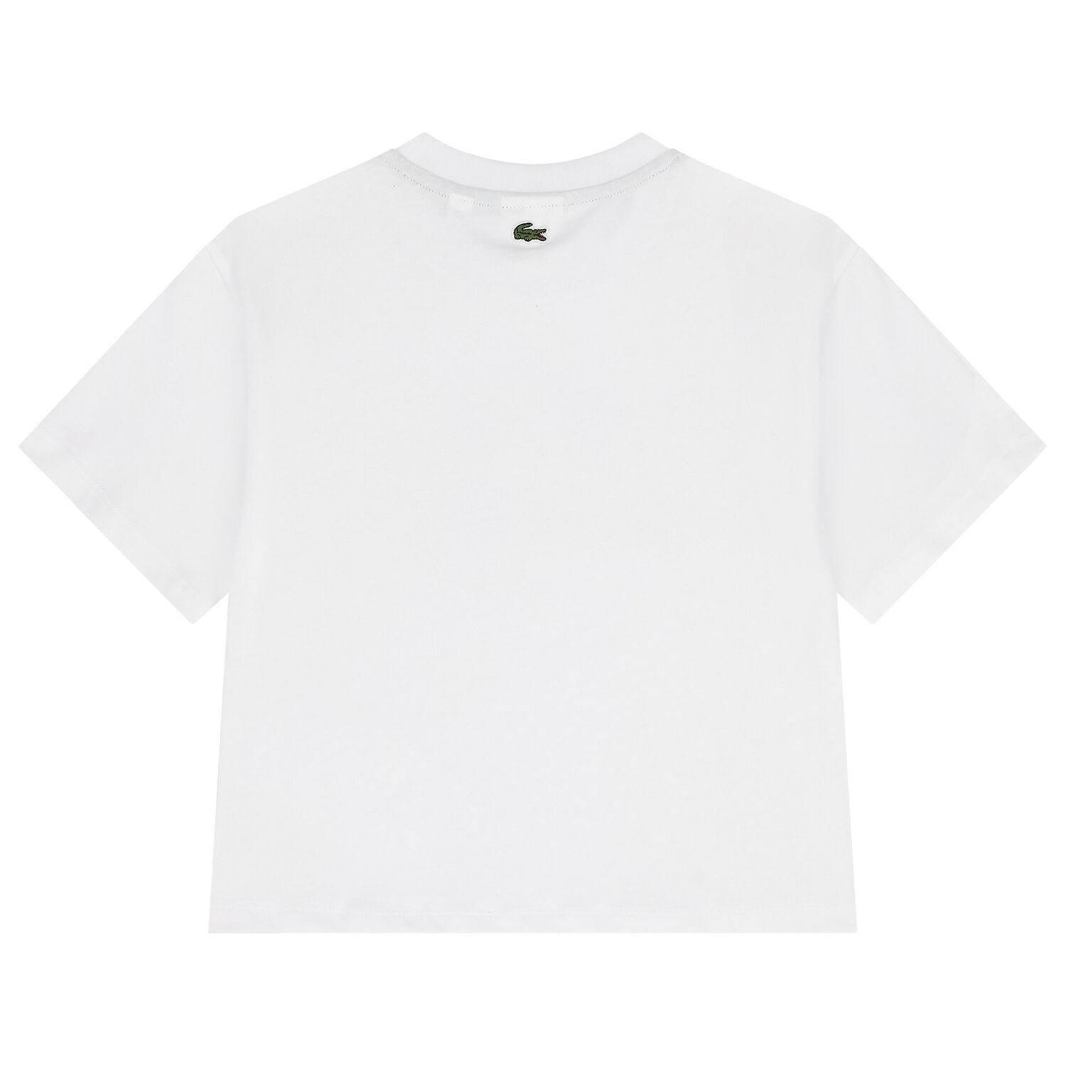 تيشيرت بالشعار باللون الأبيض للبنات, 1, hi-res