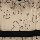 فستان بنات تول باللون الاسود و البيج , 1, hi-res