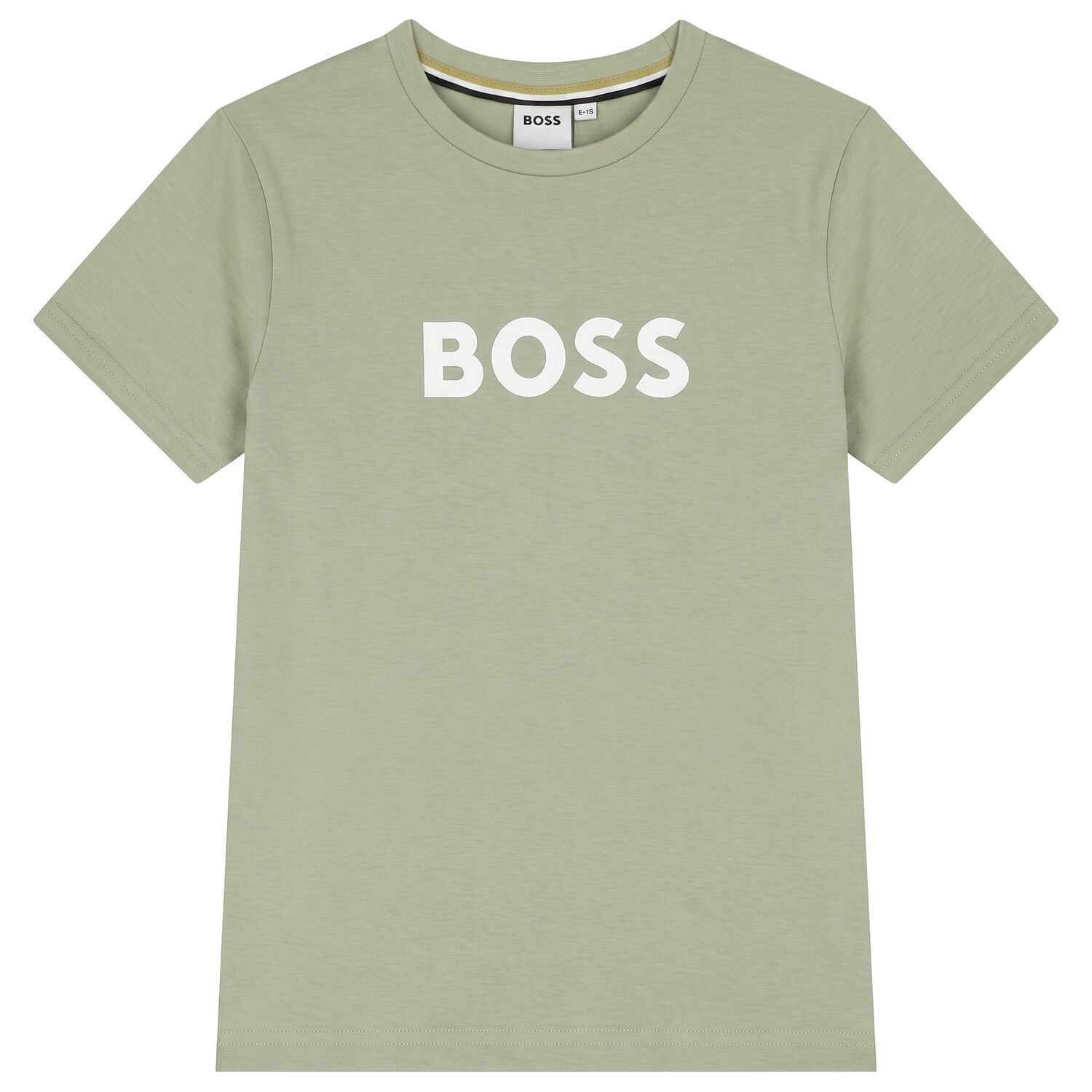 Boys Mini Me Green Logo T-Shirt, 4, hi-res