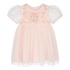 Baby Girls Pink Embellished Crystal Tulle Dress Set, 1, hi-res