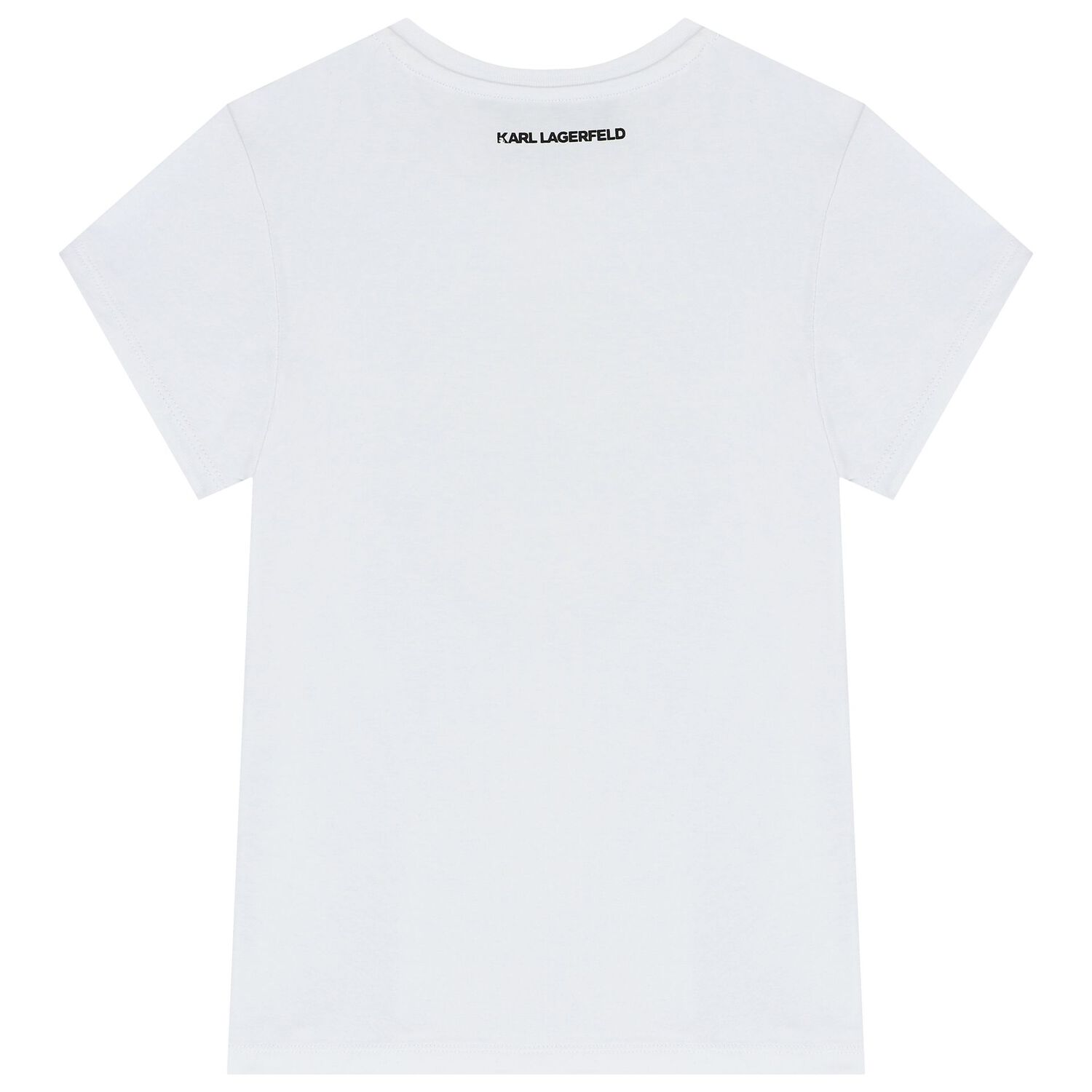 تيشيرت بنات بالشعار باللون الأبيض والأسود, 2, hi-res