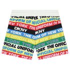 Boys Multi-Coloured Logo Swim Shorts, 1, hi-res