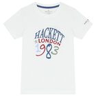 Boys White Logo T-Shirt, 1, hi-res