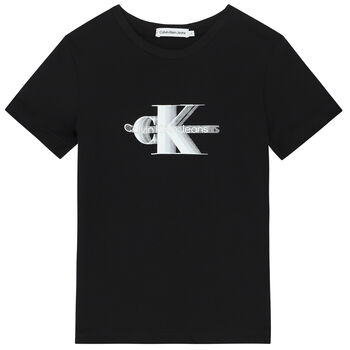 Boys Black Logo T-Shirt