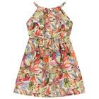 Girls Multi-Coloured Bird Dress, 1, hi-res