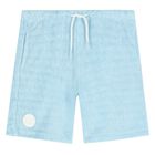 Boys Blue Logo Shorts Set, 1, hi-res
