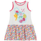 فستان بنات بالزهور باللون الابيض, 1, hi-res