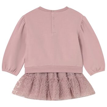 Younger Girls Pink Tulle Skirt Set