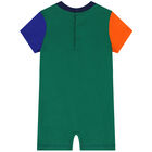 Baby Boys Multi-Coloured Logo Romper, 1, hi-res