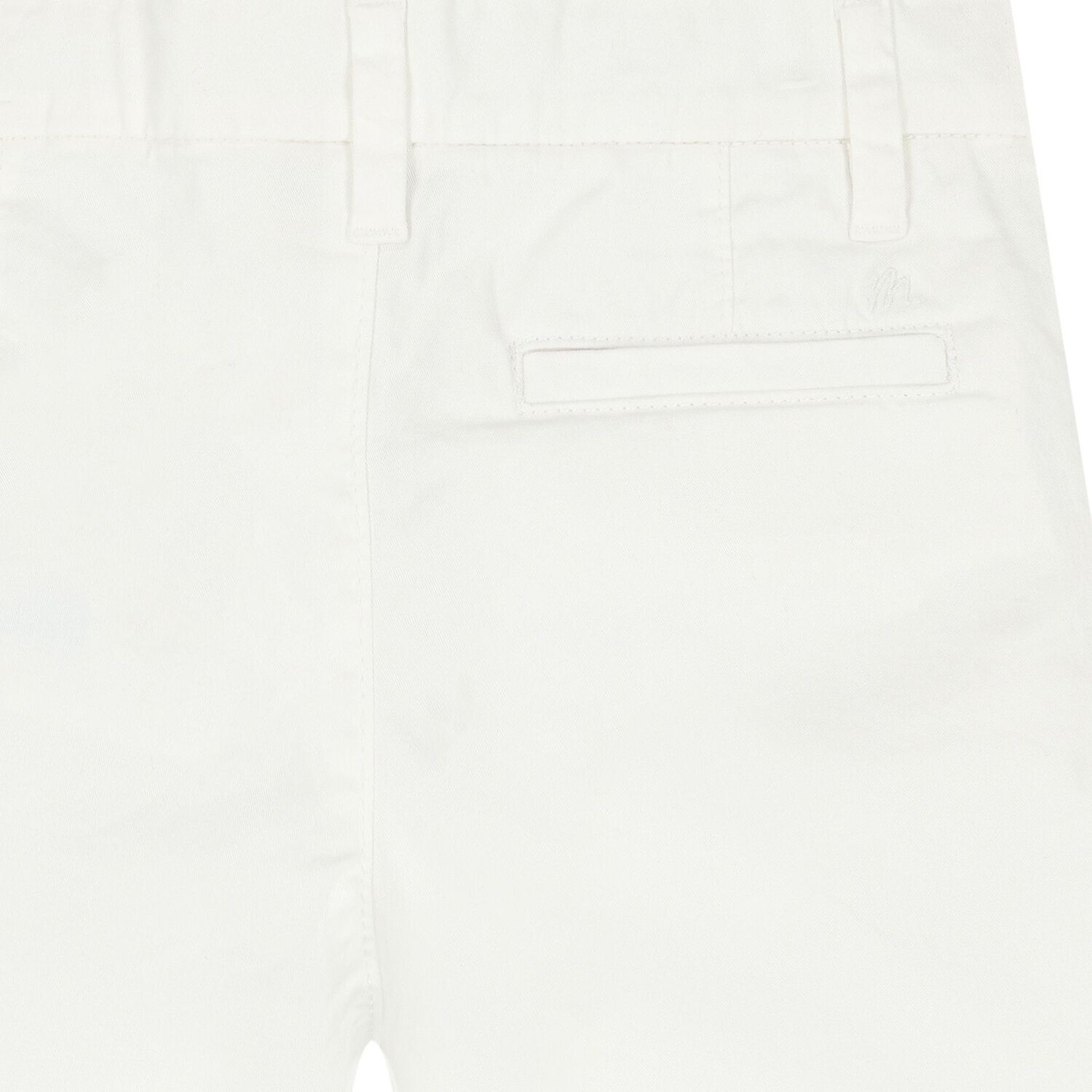 Boys White Chino Shorts, 4, hi-res