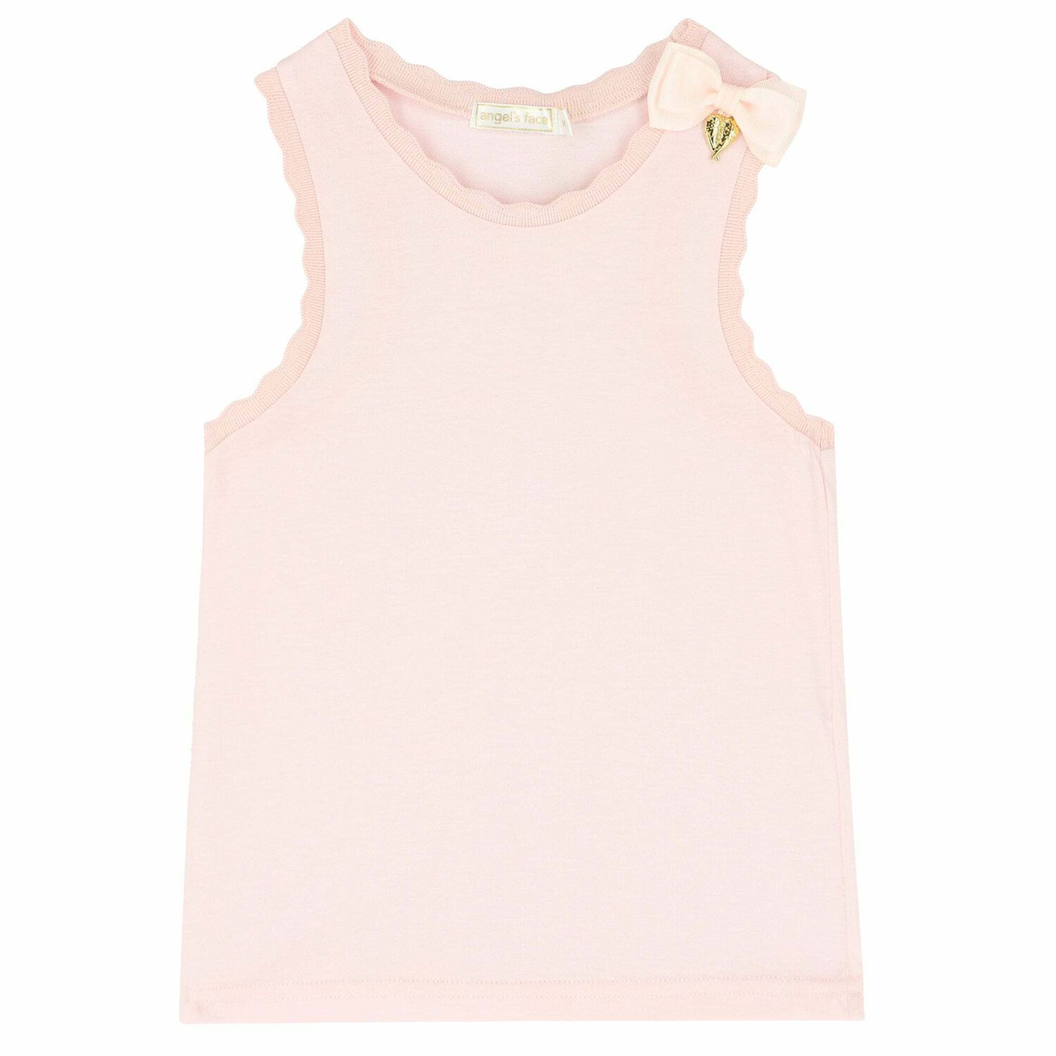 Girls Pink Sleeveless Top, 1, hi-res