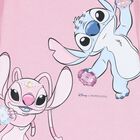 فستان بنات سويتشيرت بشعار ليلو وستيتش باللون الوردي, 1, hi-res