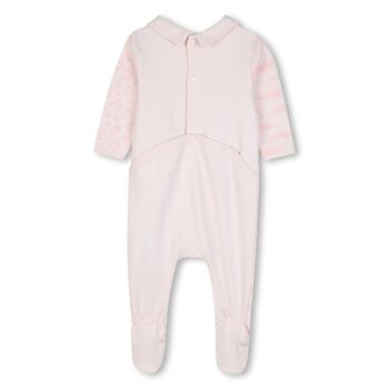Baby Girls Pink Tiger & Leopard Babygrow