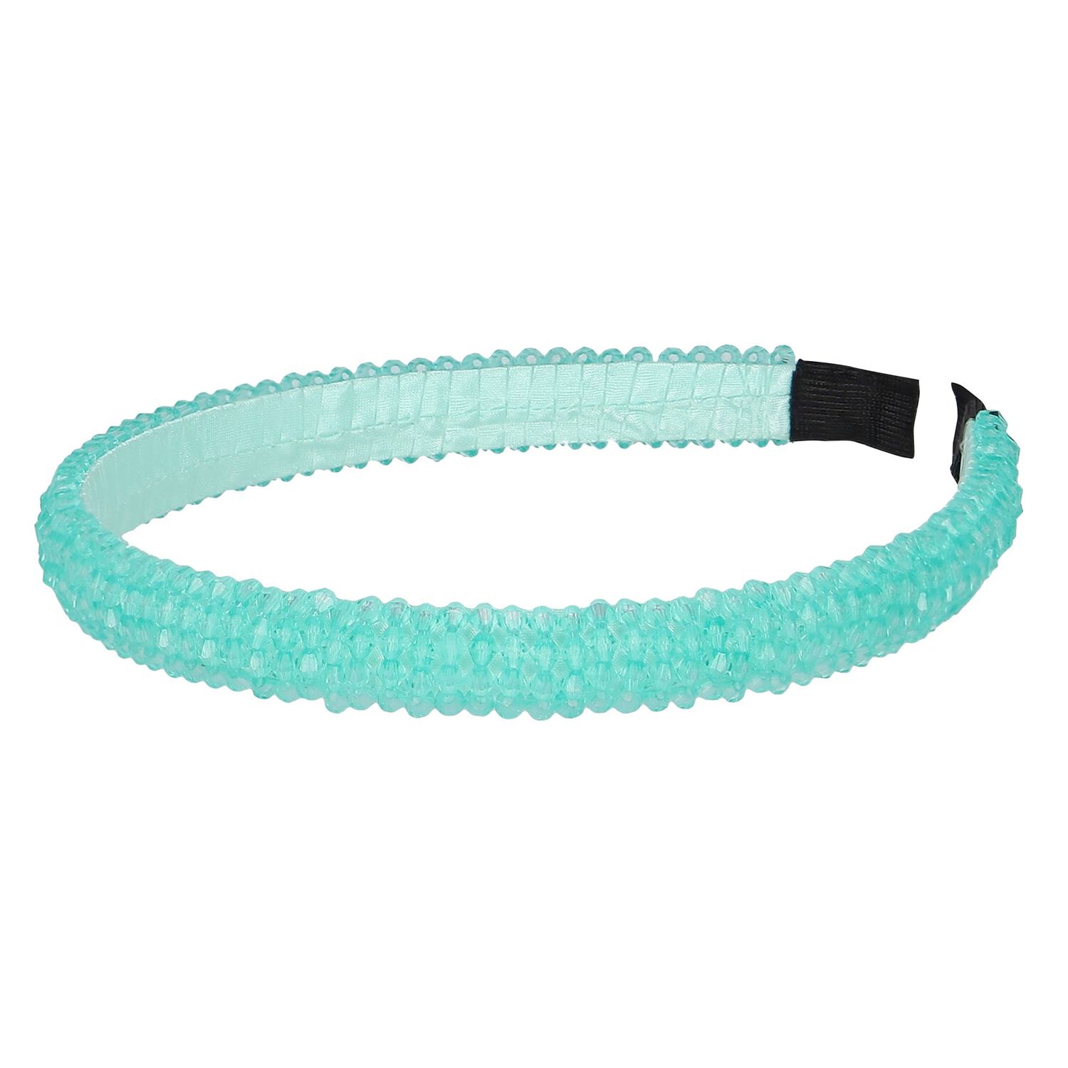 طوق شعر للبنات مطرز باللون الأزرق , 2, hi-res image number null