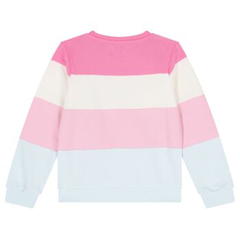 Girls Pink Logo Sweatshirt