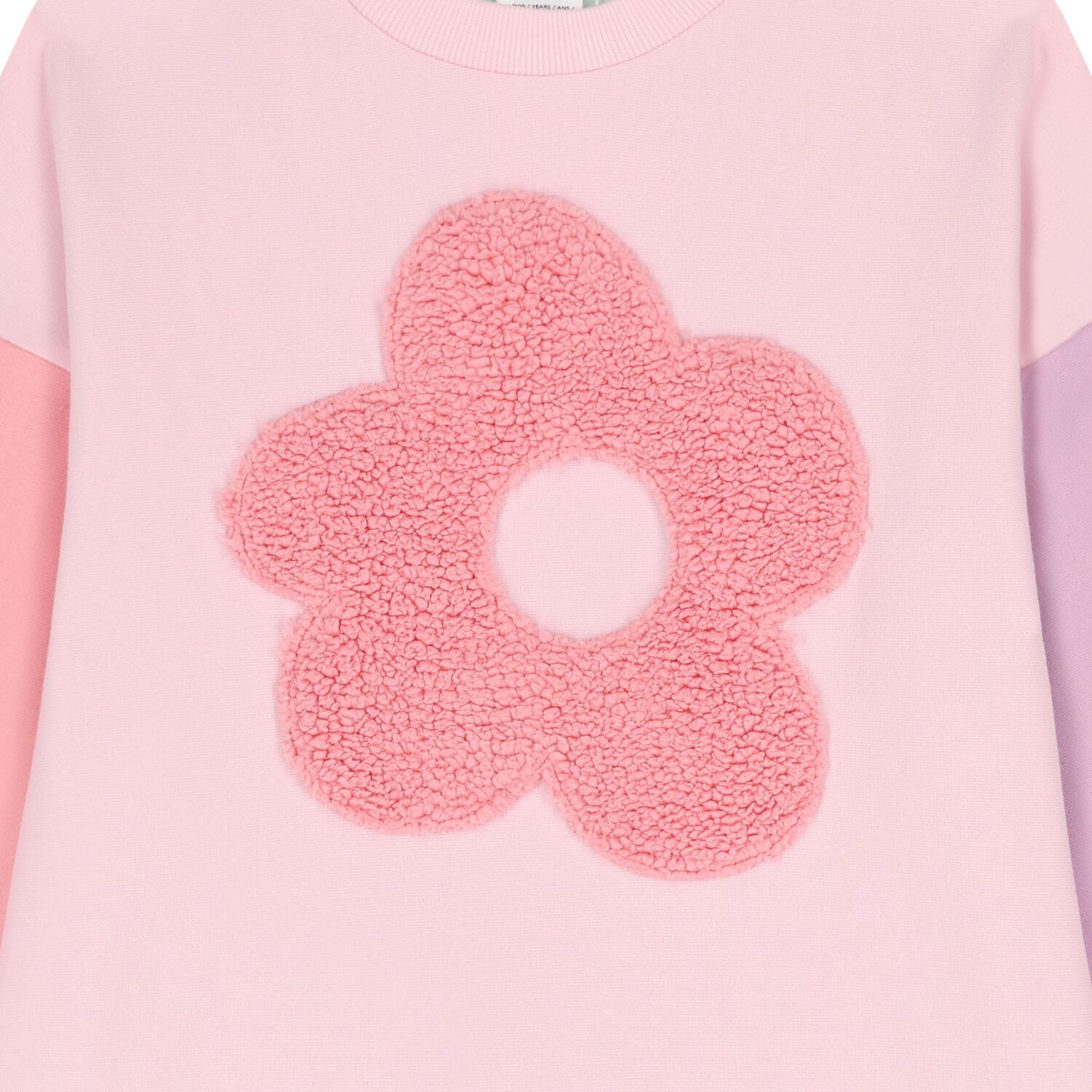 طقم ليجينز مزين بالزهور باللون الوردى والاخضر , 1, hi-res