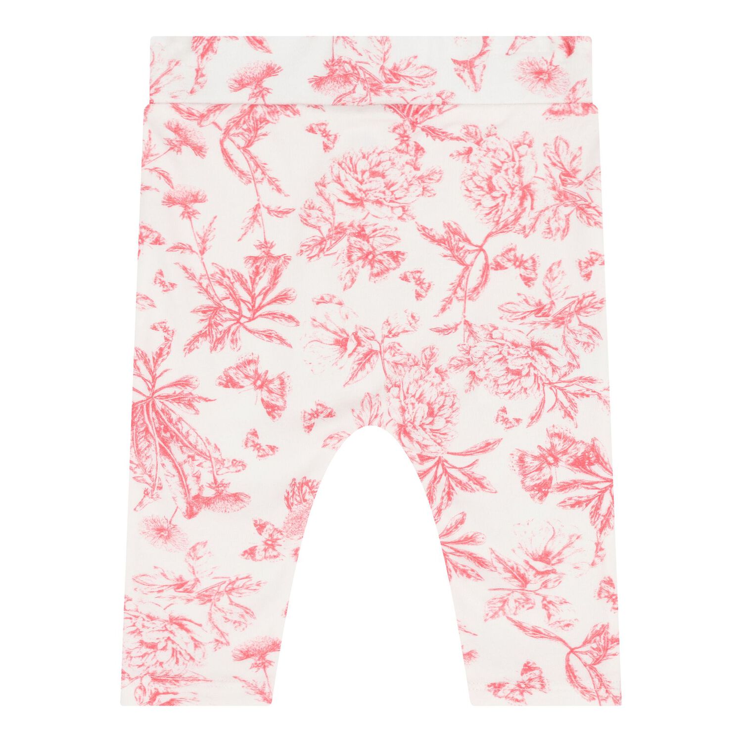 Baby Girls White & Red Floral Pyjama Set, 1, hi-res image number null