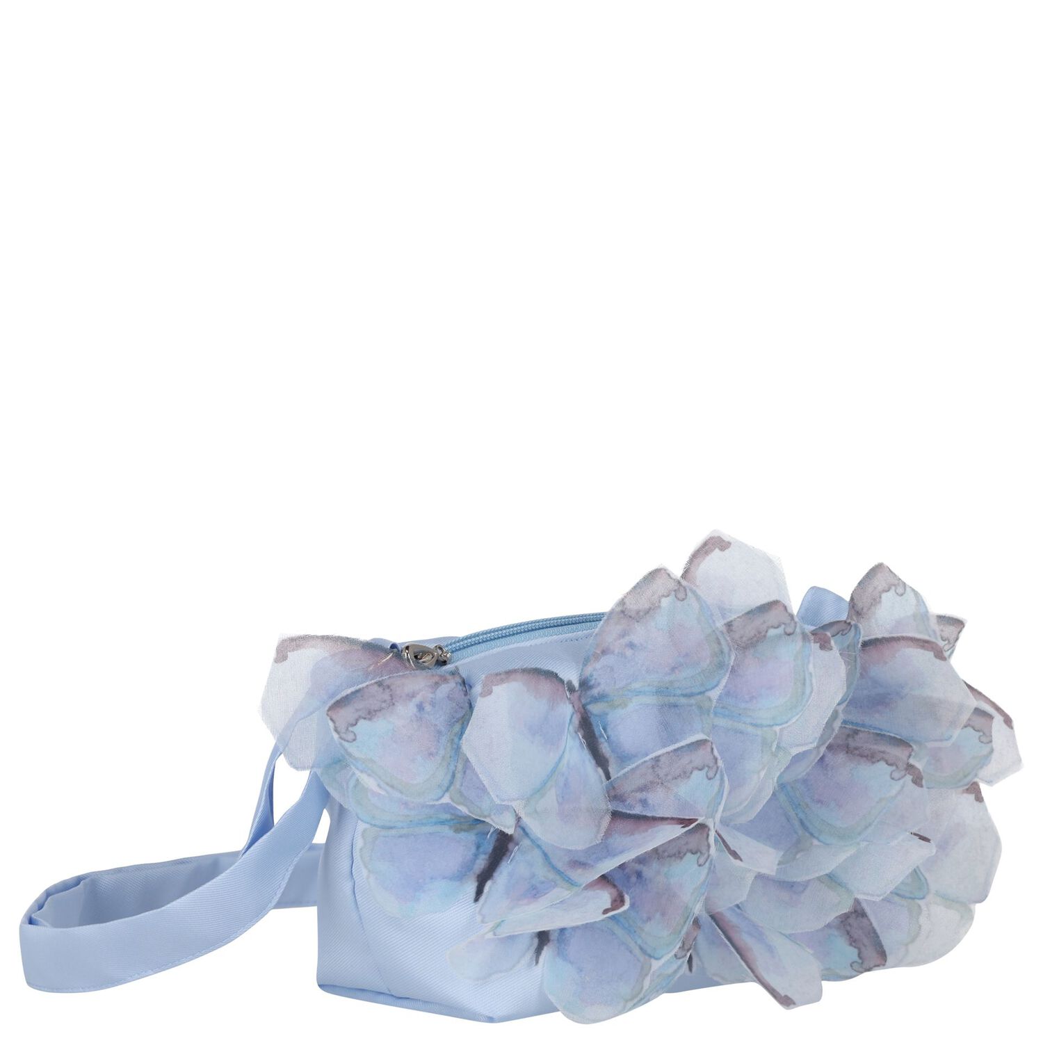 Girls Blue Butterfly Bag, 1, hi-res