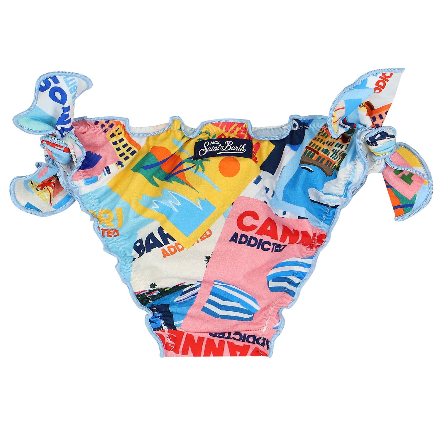 مايوه بنات بكيني باللون الأزرق, 1, hi-res