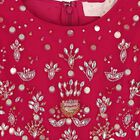 Girls Red Embellished Tulle Dress, 1, hi-res