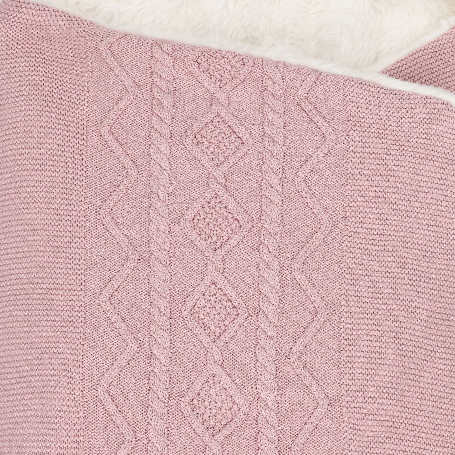 مدس بنات منسوج باللون الوردي, 1, hi-res