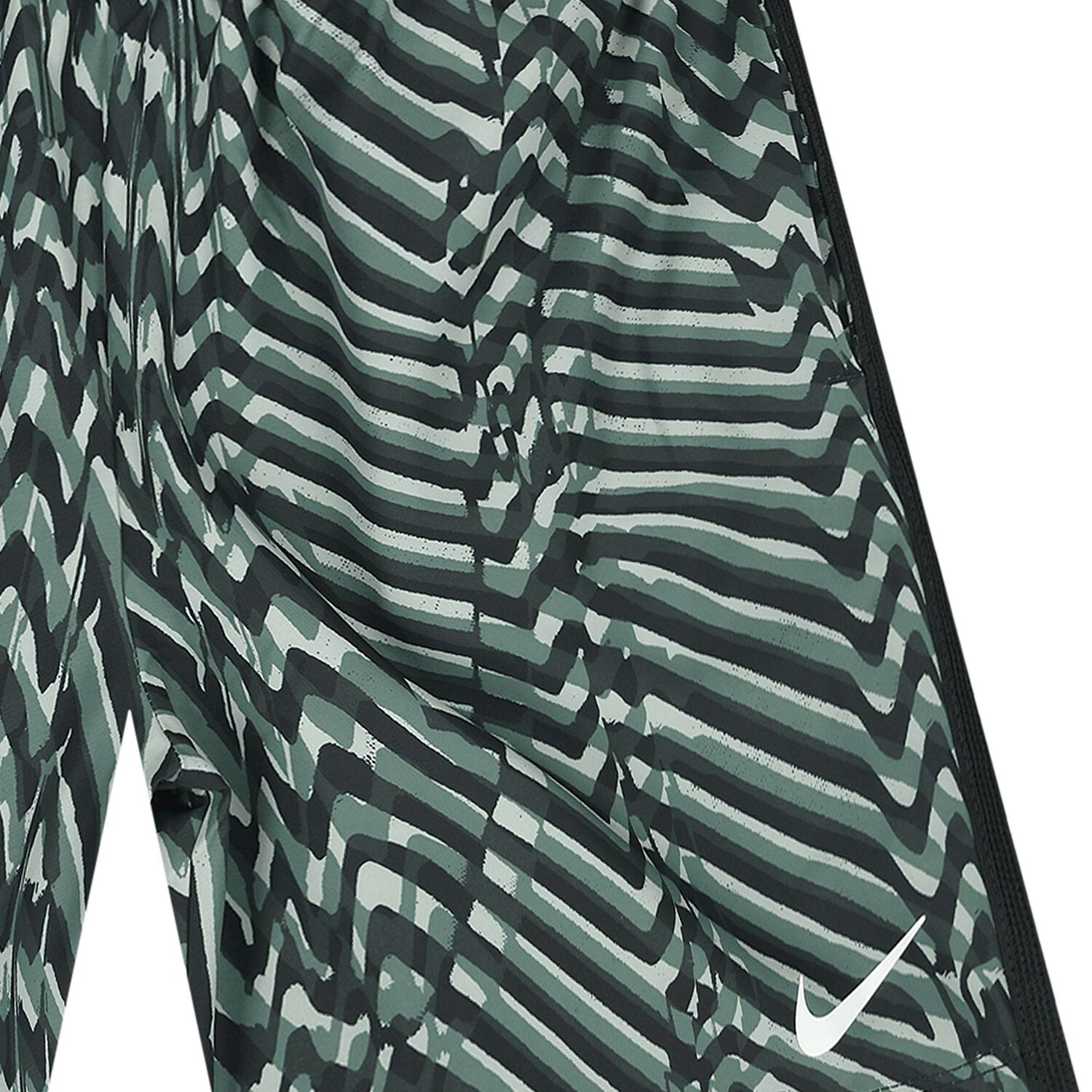 Boys Green & Black Logo Shorts, 1, hi-res
