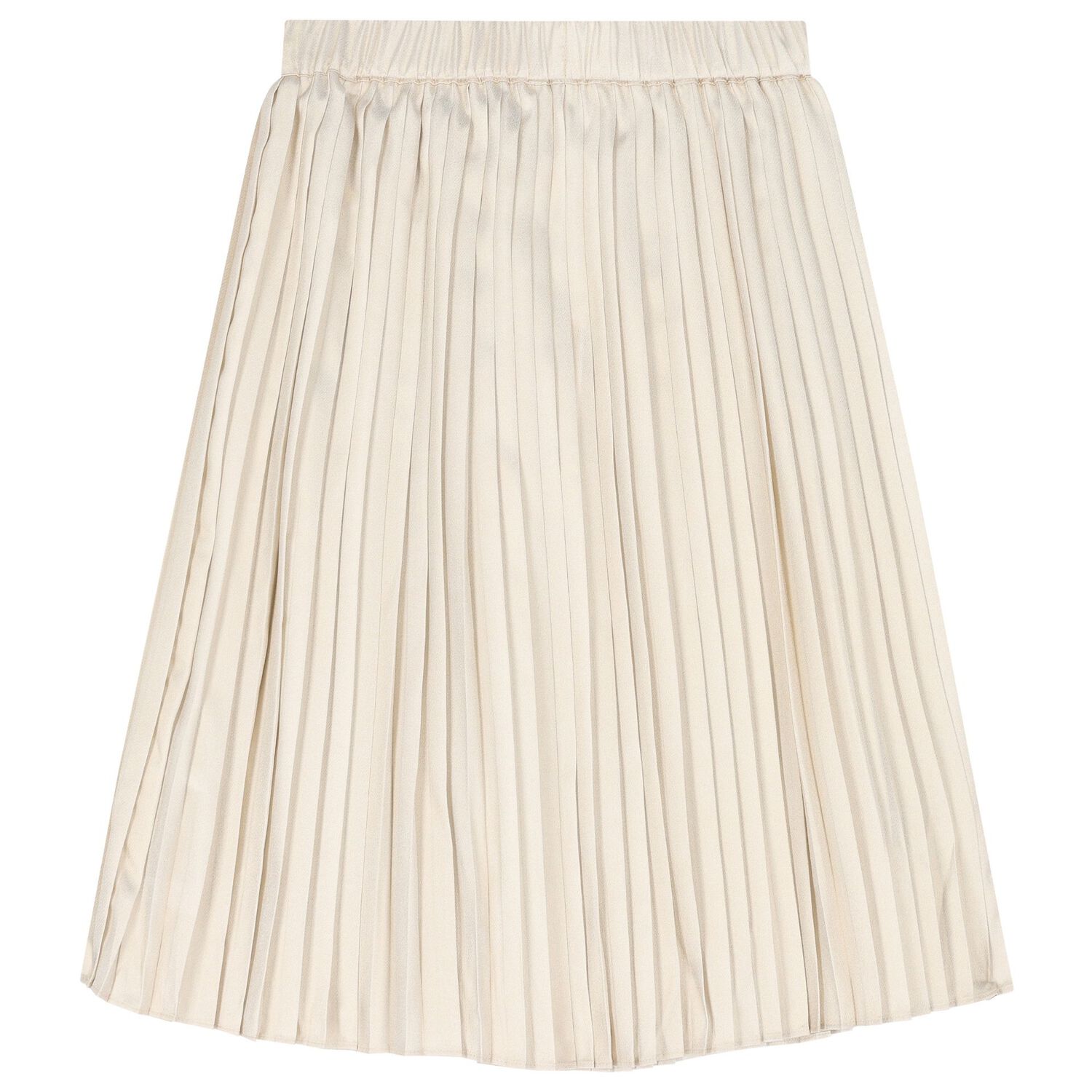 Girls Gold Logo Pleated Skirt, 1, hi-res image number null