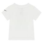 Younger Girls White Logo T-Shirt, 1, hi-res