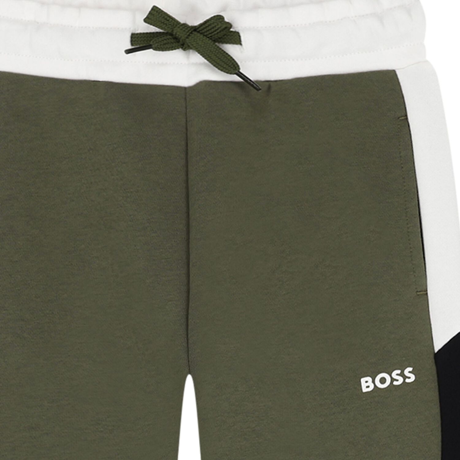 Boys Green Logo Joggers, 2, hi-res