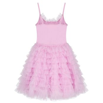 Girls Purple Embellished Tulle Dress