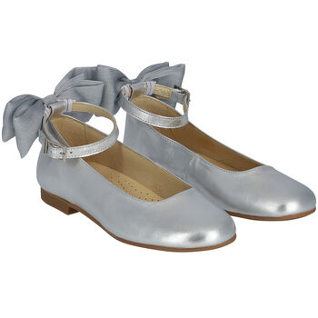 حذاء بنات باليرينا باللون الفضي