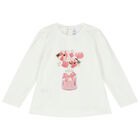 Younger Girls Ivory & Pink Leggings Set, 1, hi-res