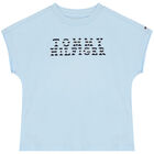 Girls Blue Logo T-Shirt, 2, hi-res