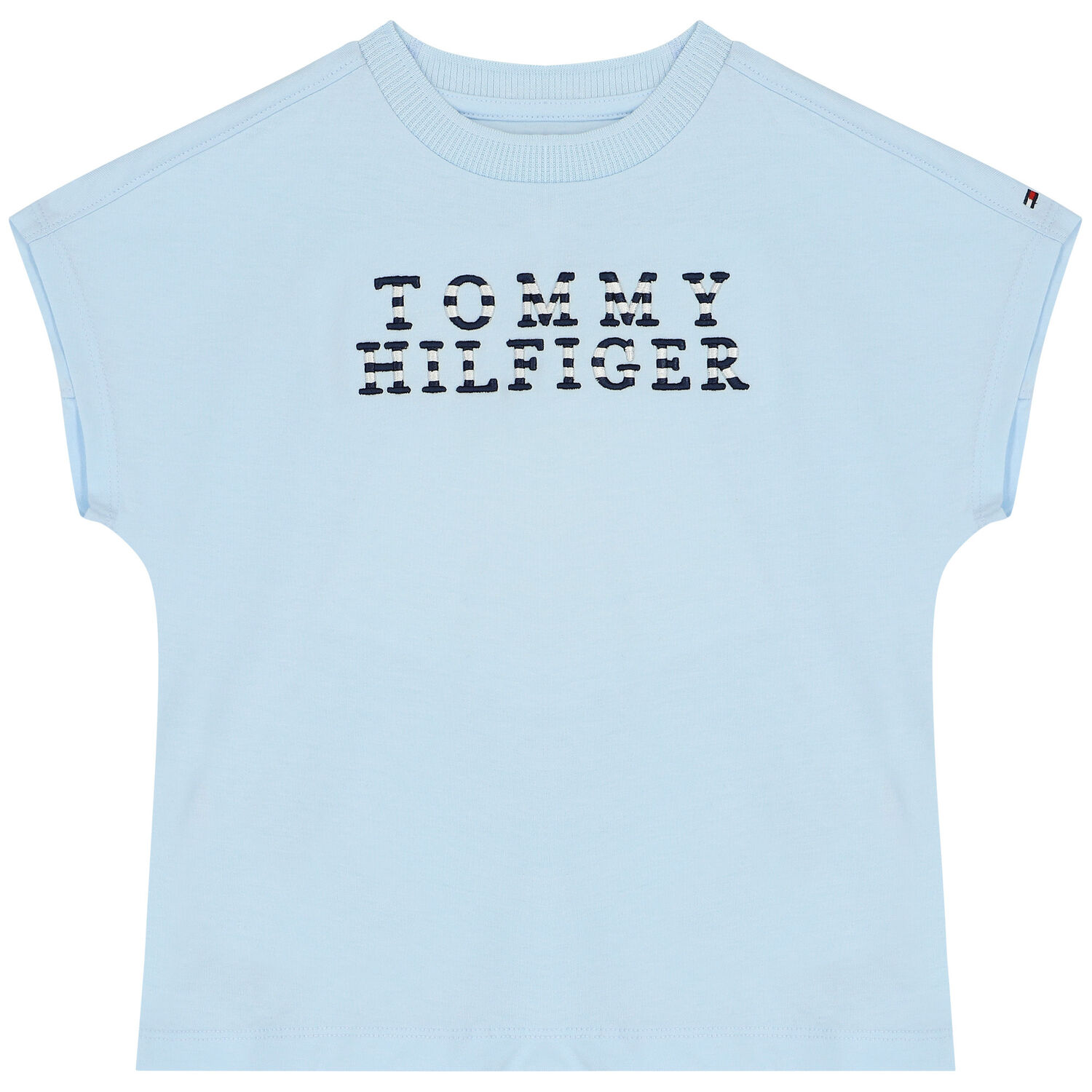 Girls Blue Logo T-Shirt, 2, hi-res