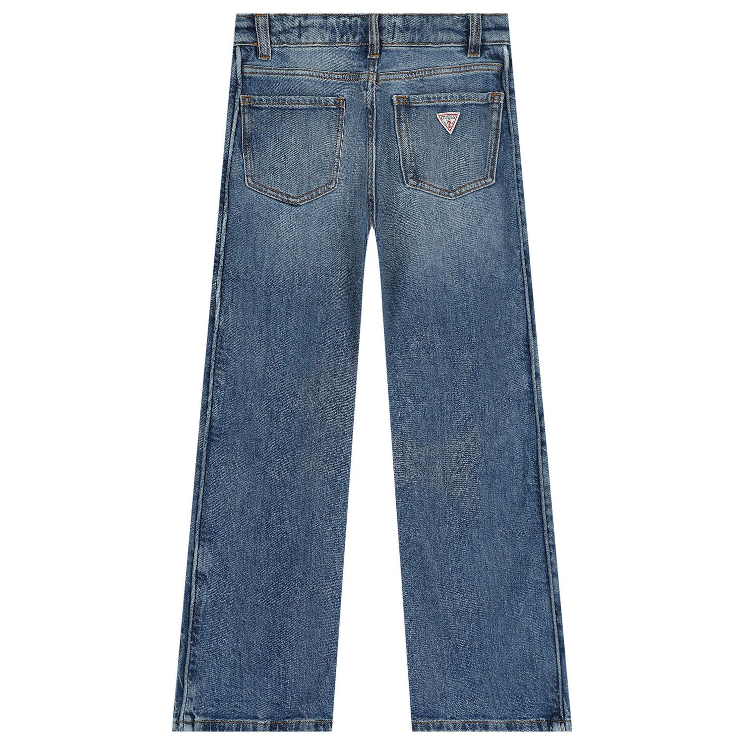 Girls Blue Denim Jeans, 1, hi-res